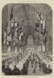 Das Bürgermeisterbankett in York, Abendessen der Lordbürgermeister und Bürgermeister in der Guildhall